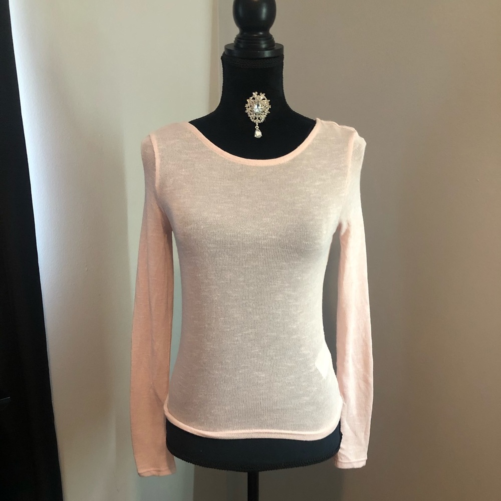 Pink Sweater w/ back details